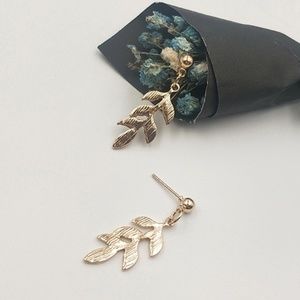 Unique Metal Leaves Earrings 3/$30